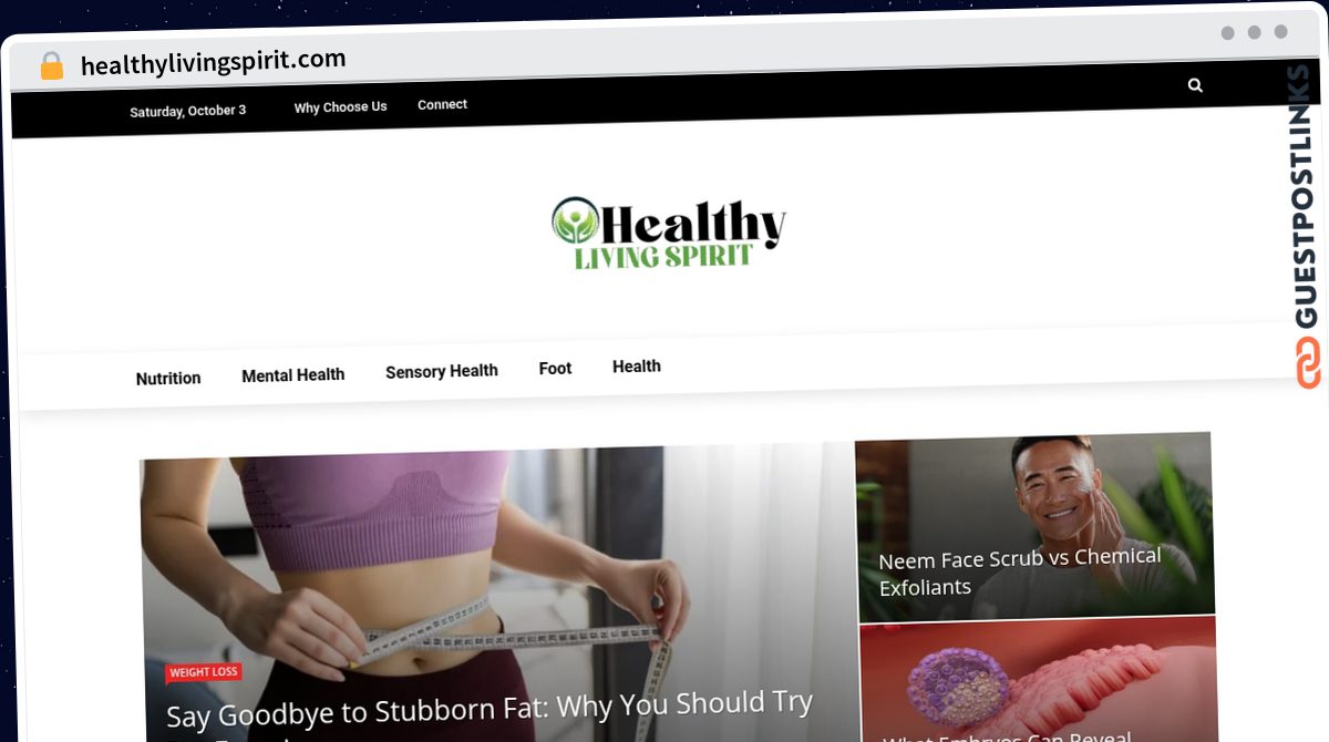 Publish Guest Post on healthylivingspirit.com