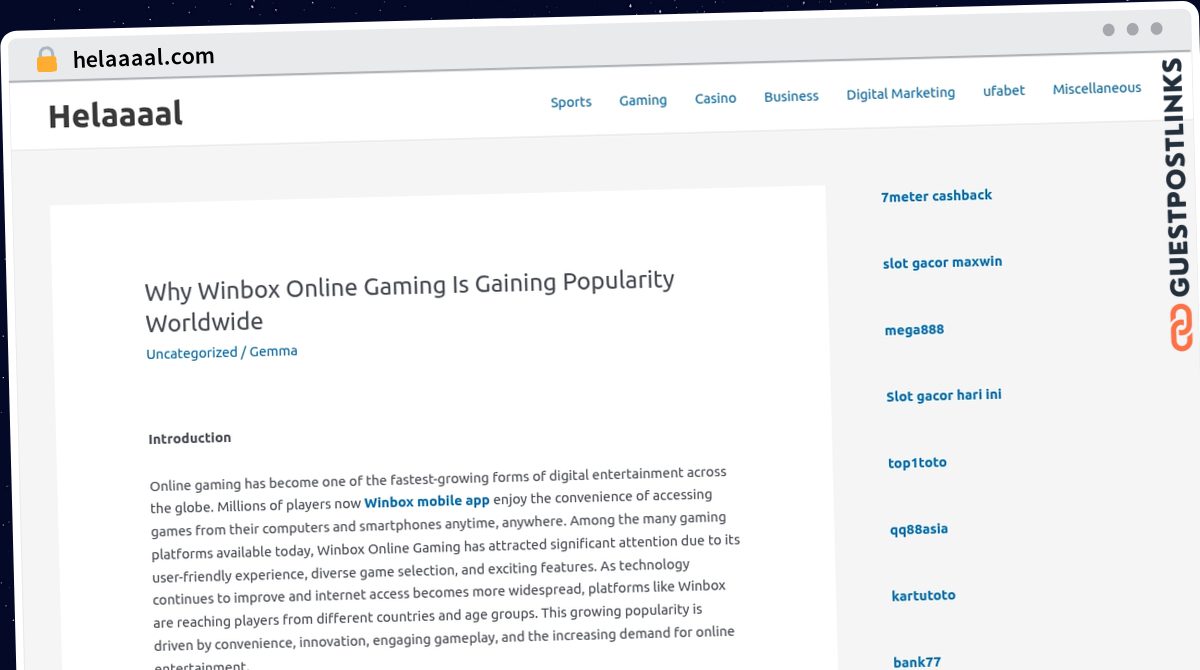 Publish Guest Post on helaaaal.com