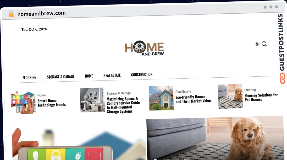 Publish Guest Post on homeandbrew.com