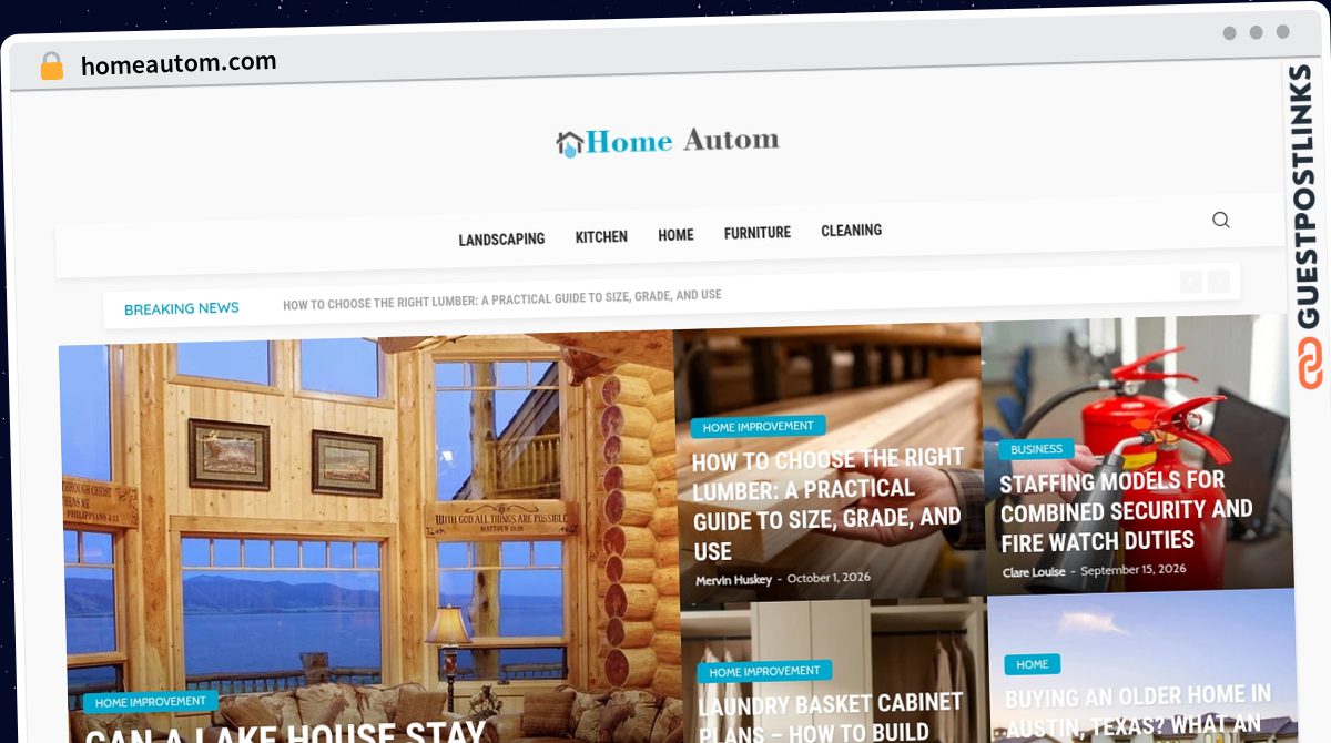 Publish Guest Post on homeautom.com