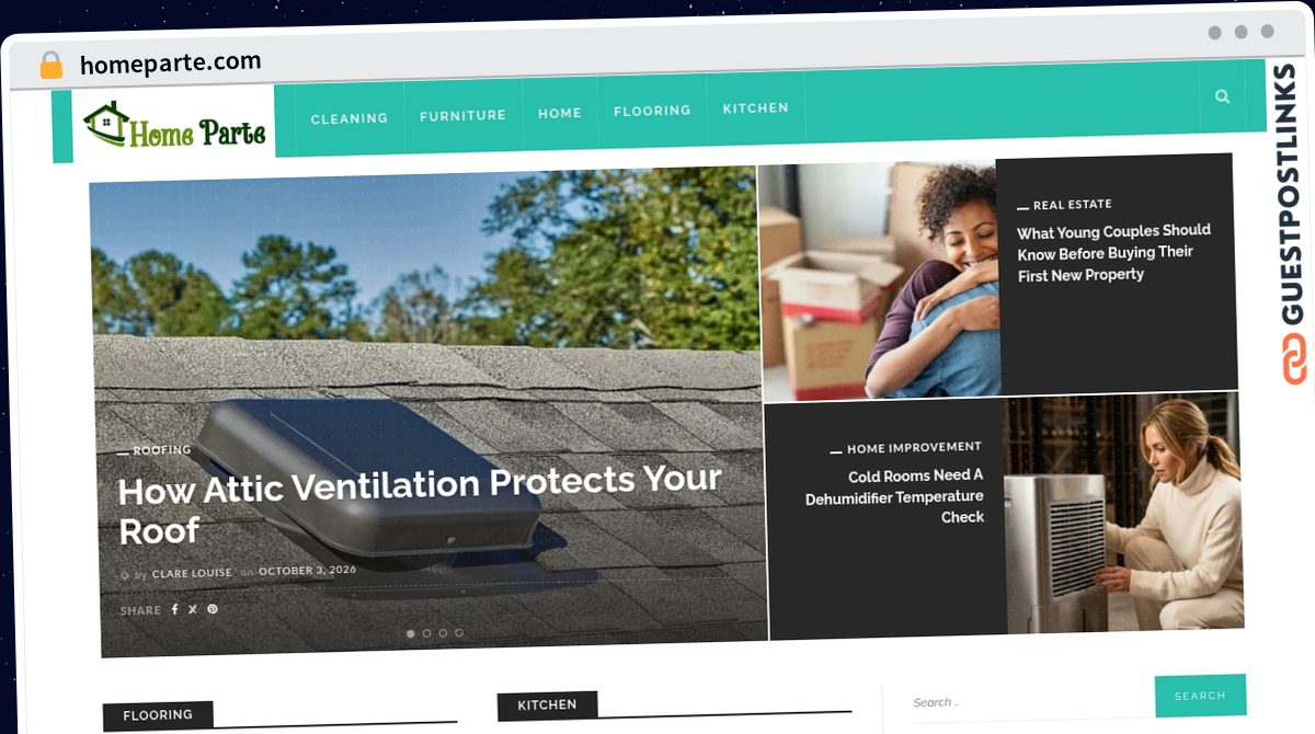 Publish Guest Post on homeparte.com