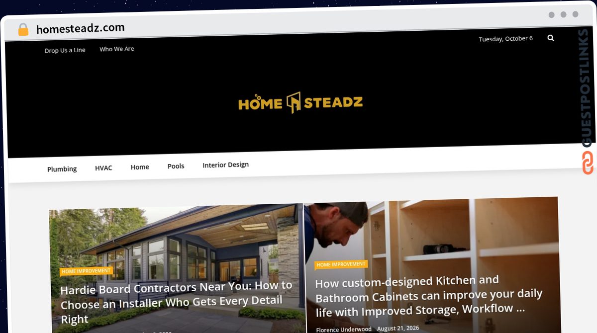 Publish Guest Post on homesteadz.com