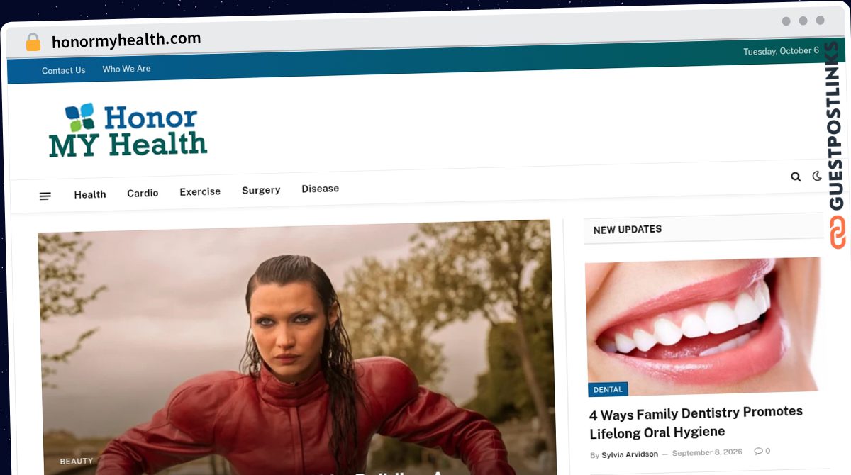 Publish Guest Post on honormyhealth.com