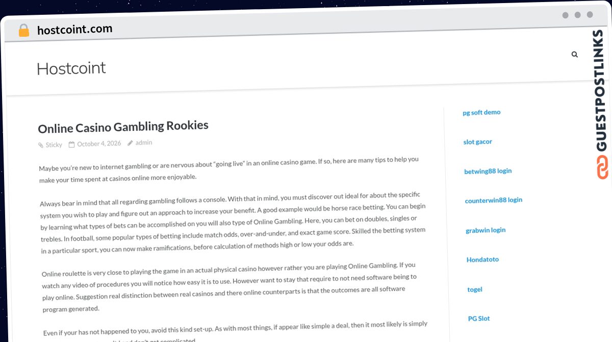 Publish Guest Post on hostcoint.com