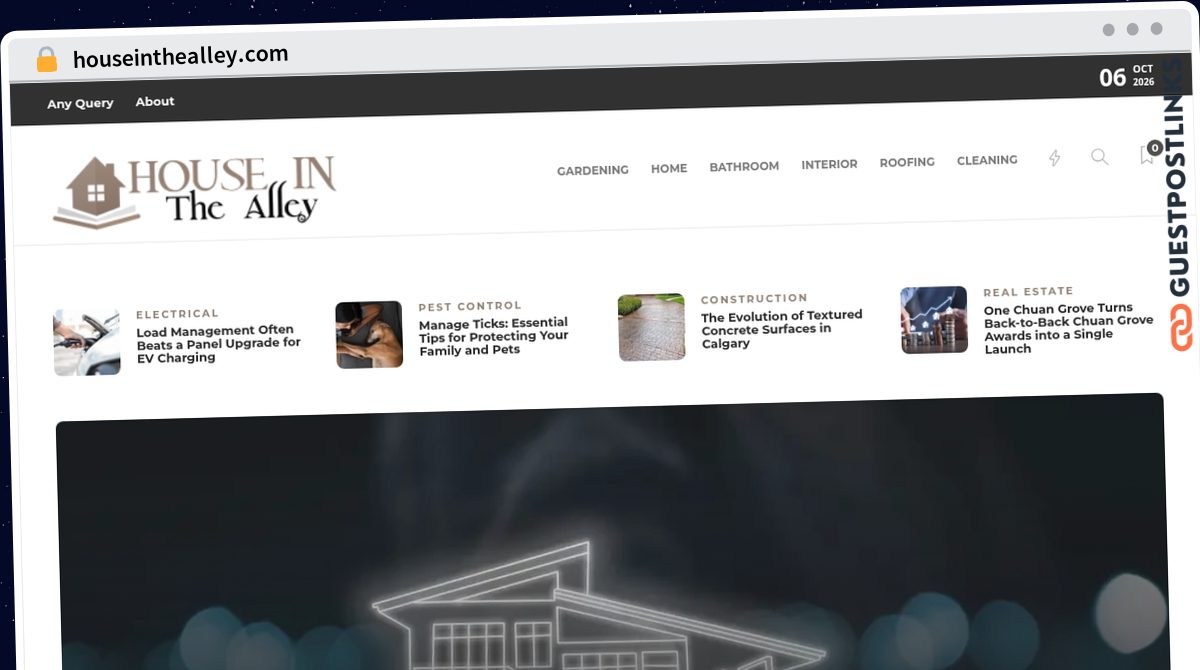 Publish Guest Post on houseinthealley.com