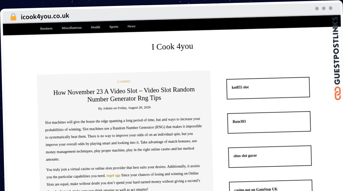 Publish Guest Post on icook4you.co.uk