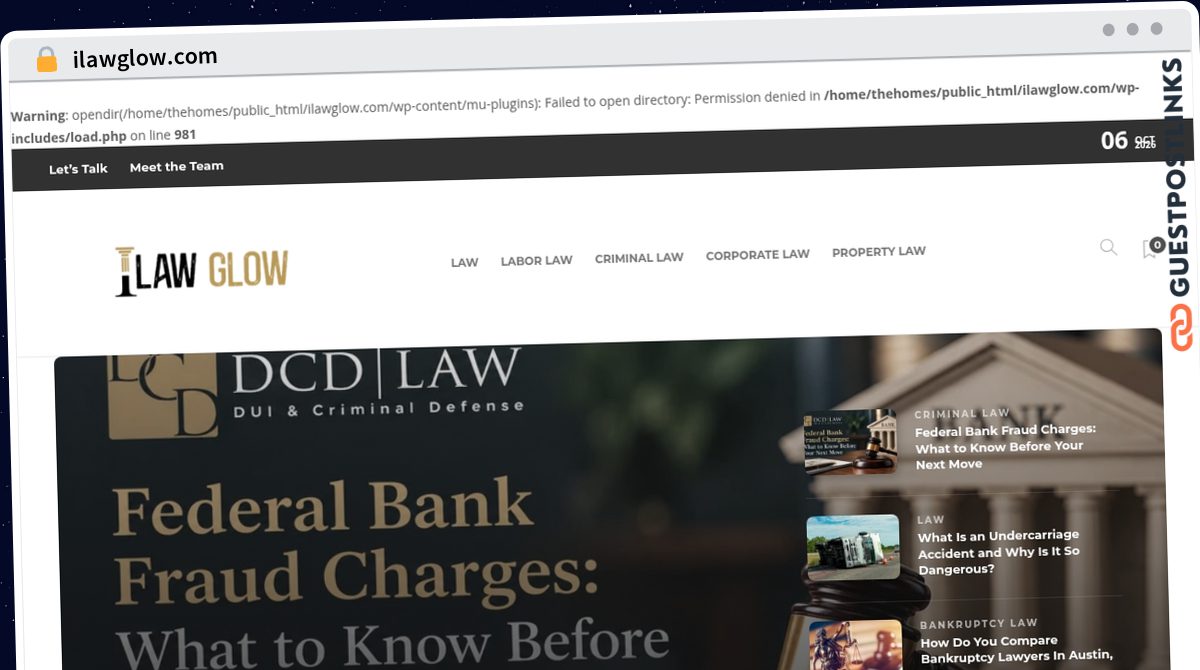 Publish Guest Post on ilawglow.com