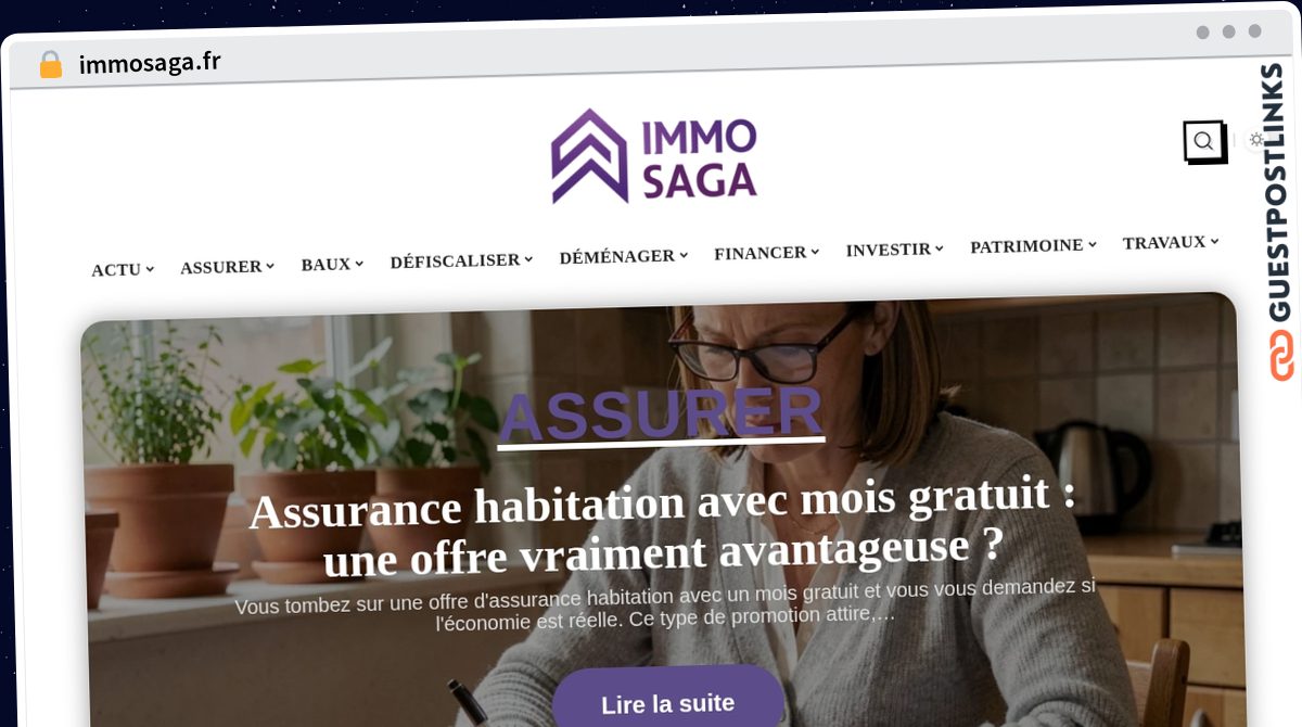 Publish Guest Post on immosaga.fr