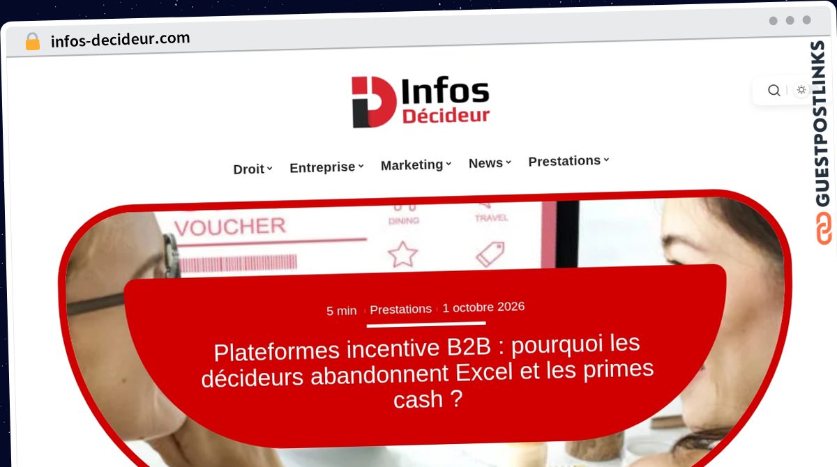 Publish Guest Post on infos-decideur.com