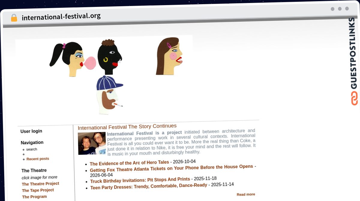 Publish Guest Post on international-festival.org