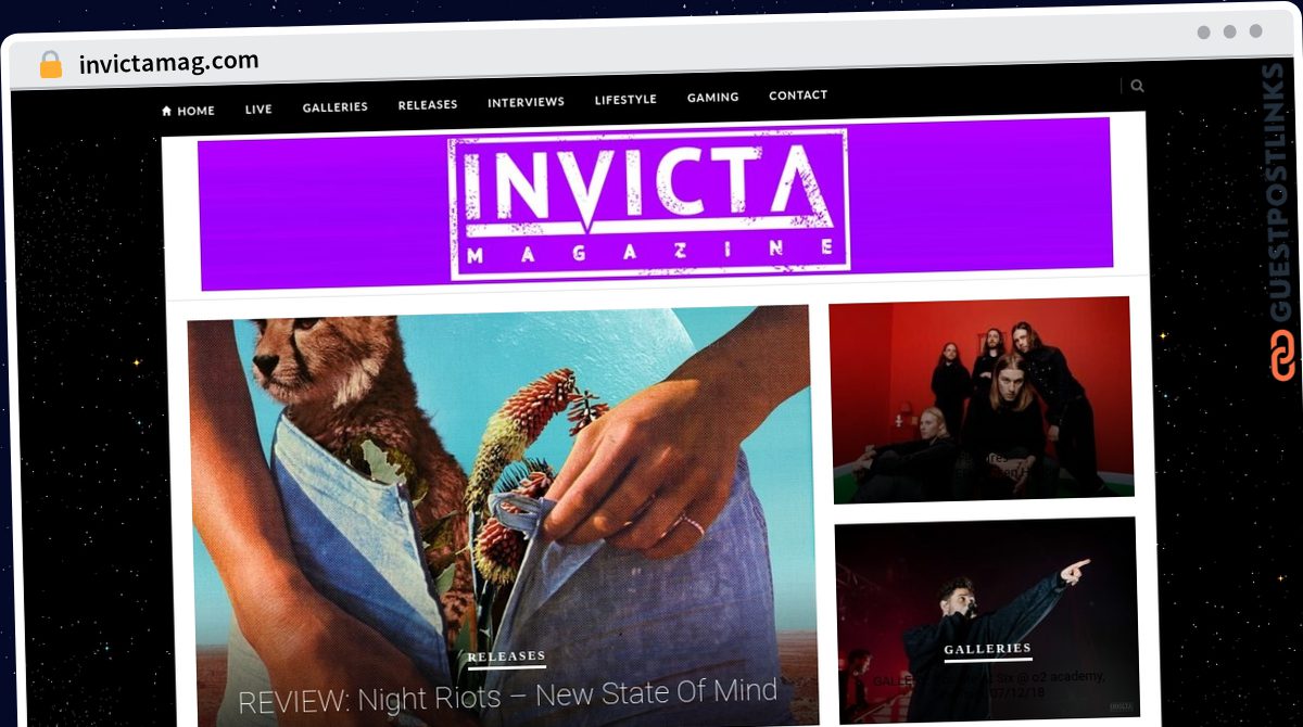 Publish Guest Post on invictamag.com