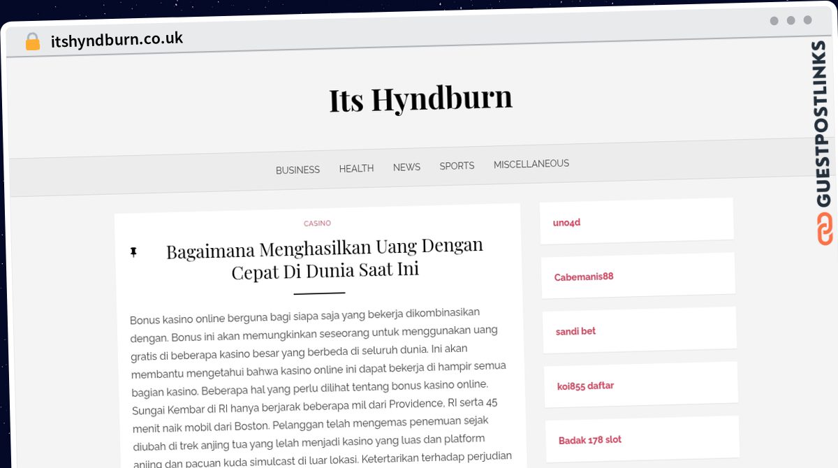 Publish Guest Post on itshyndburn.co.uk