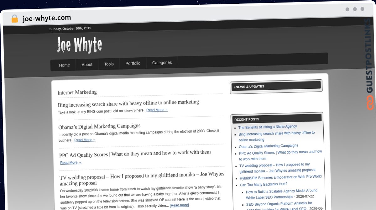 Publish Guest Post on joe-whyte.com