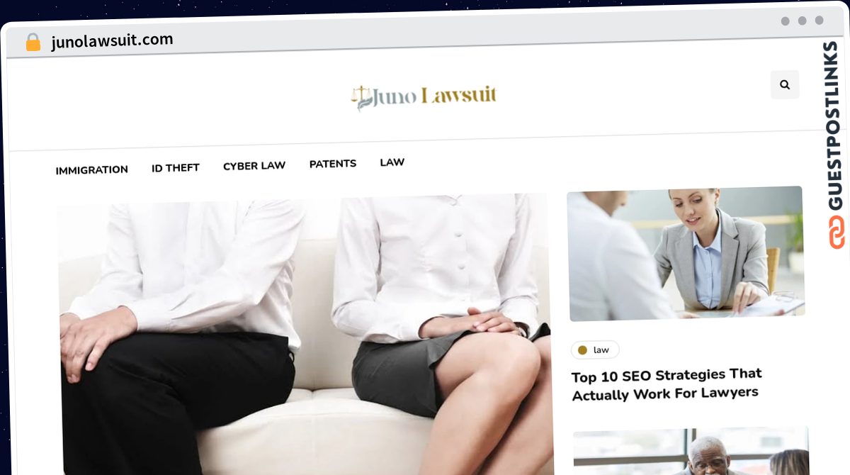 Publish Guest Post on junolawsuit.com