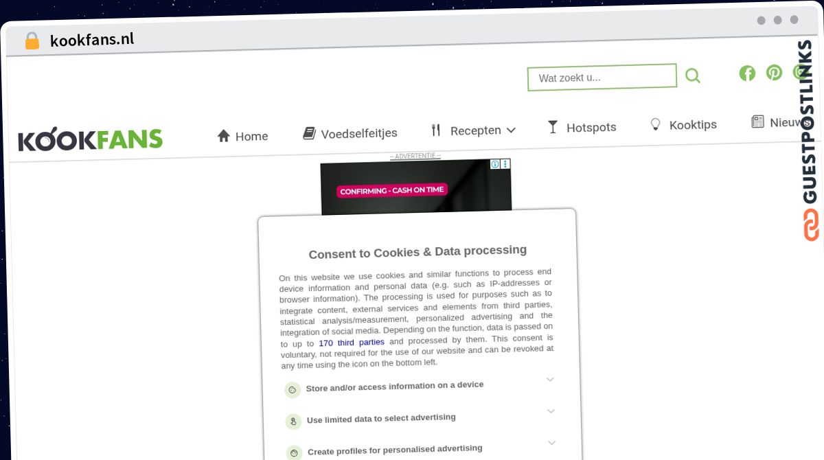Publish Guest Post on kookfans.nl