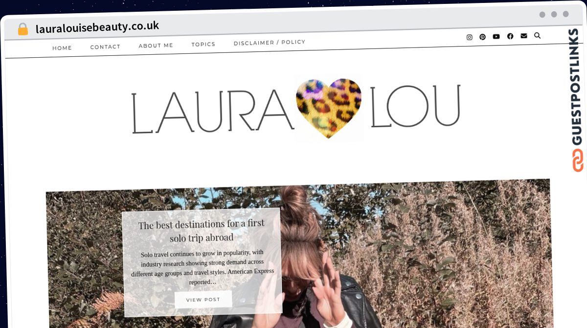 Publish Guest Post on lauralouisebeauty.co.uk