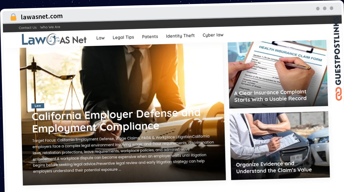 Publish Guest Post on lawasnet.com