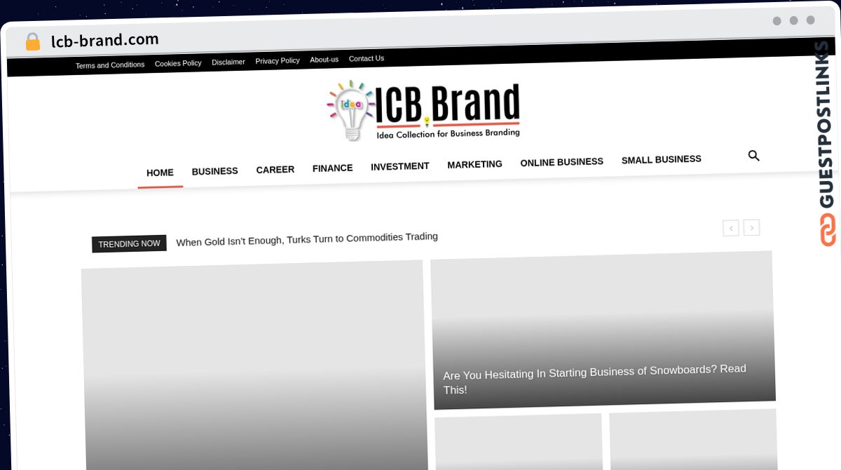 Publish Guest Post on lcb-brand.com