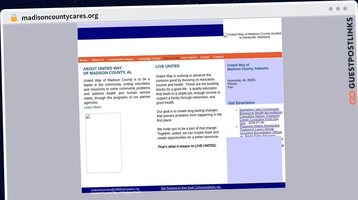Publish Guest Post on madisoncountycares.org
