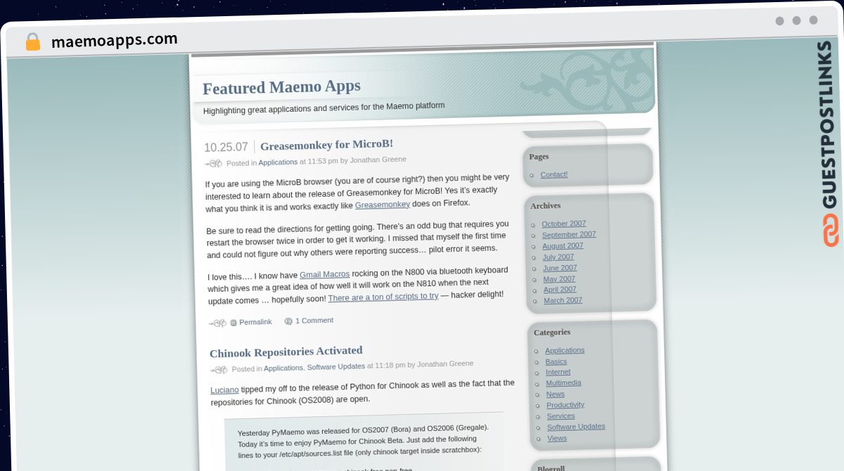 Publish Guest Post on maemoapps.com