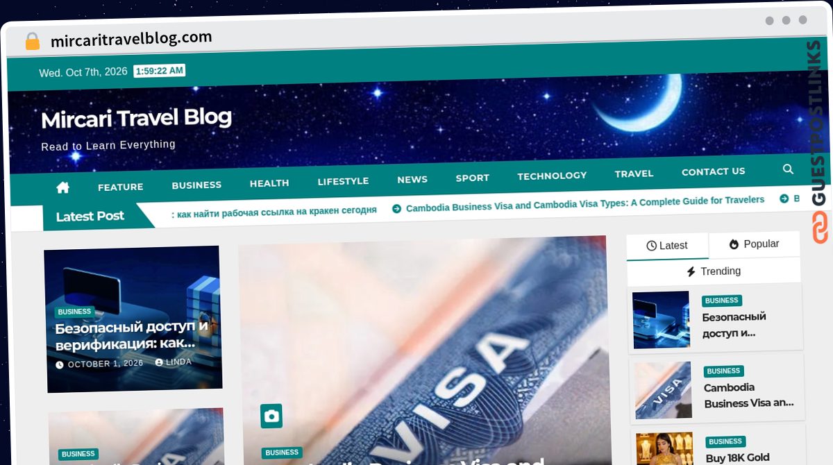Publish Guest Post on mircaritravelblog.com