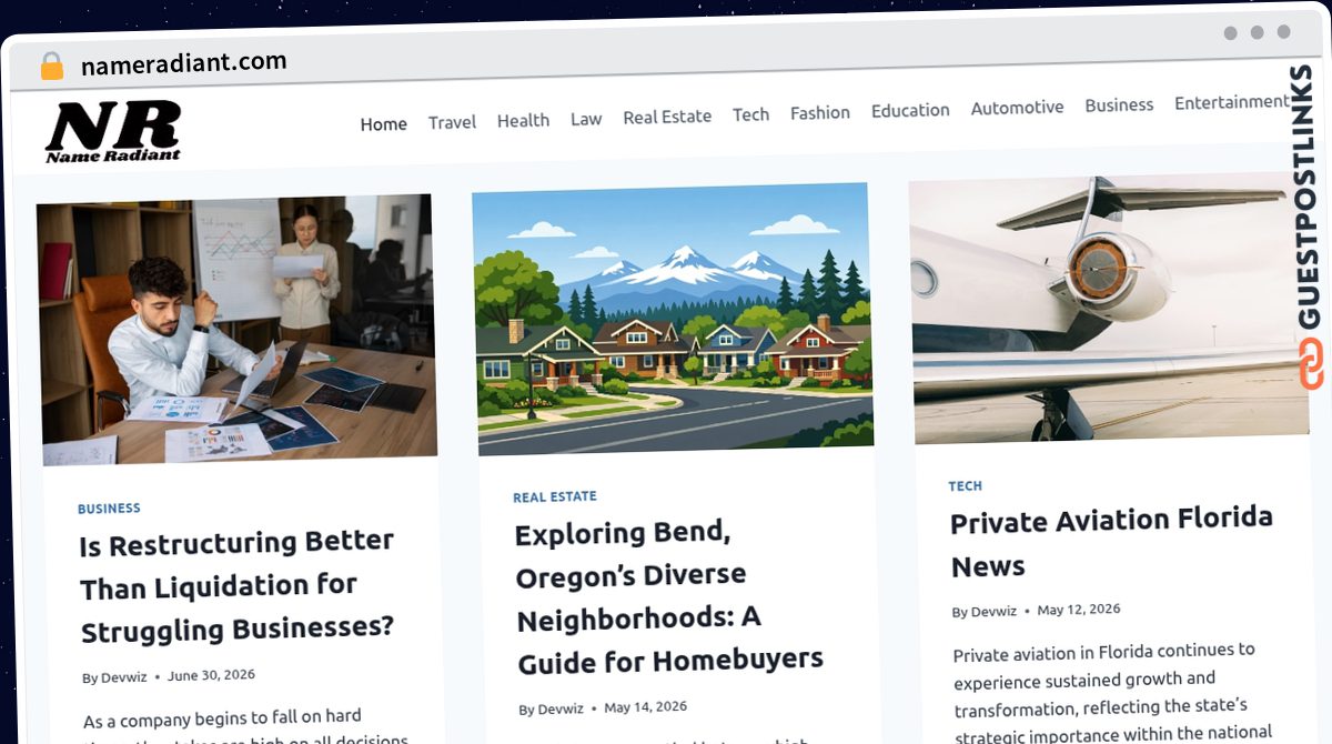 Publish Guest Post on nameradiant.com