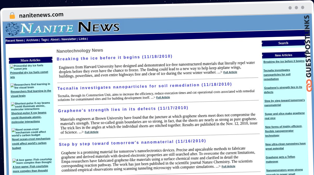 Publish Guest Post on nanitenews.com