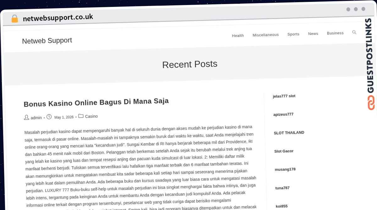 Publish Guest Post on netwebsupport.co.uk