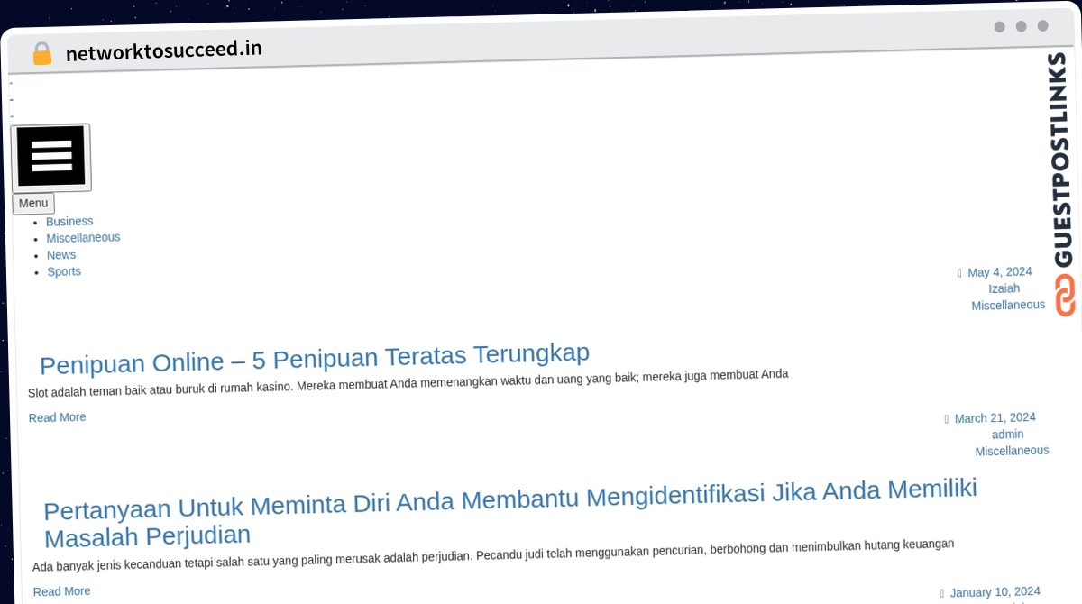 Publish Guest Post on networktosucceed.in