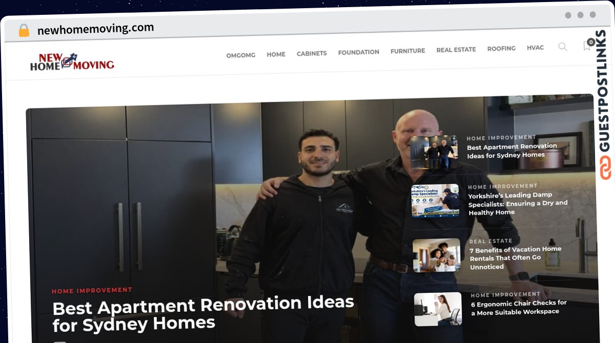 Publish Guest Post on newhomemoving.com
