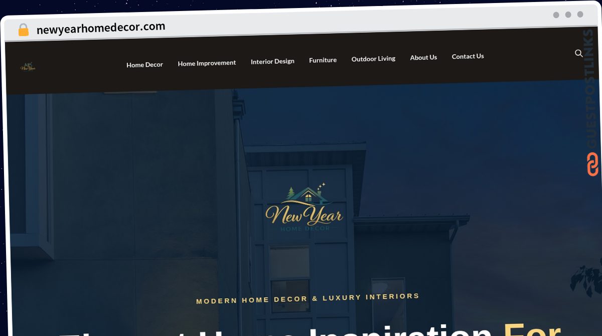 Publish Guest Post on newyearhomedecor.com