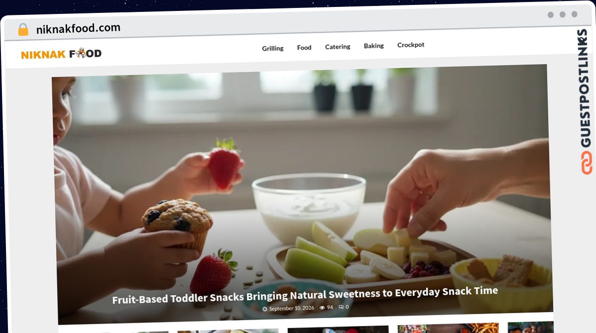 Publish Guest Post on niknakfood.com