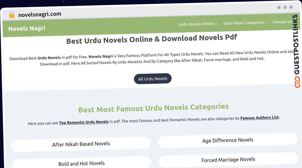 Publish Guest Post on novelsnagri.com