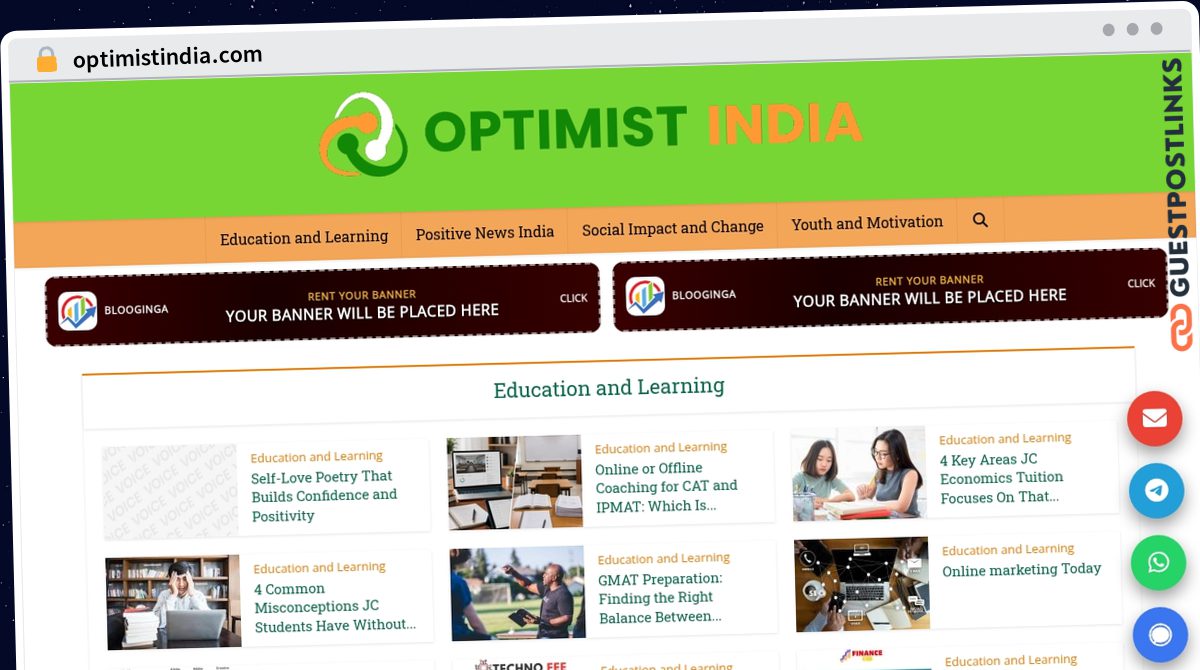 Publish Guest Post on optimistindia.com