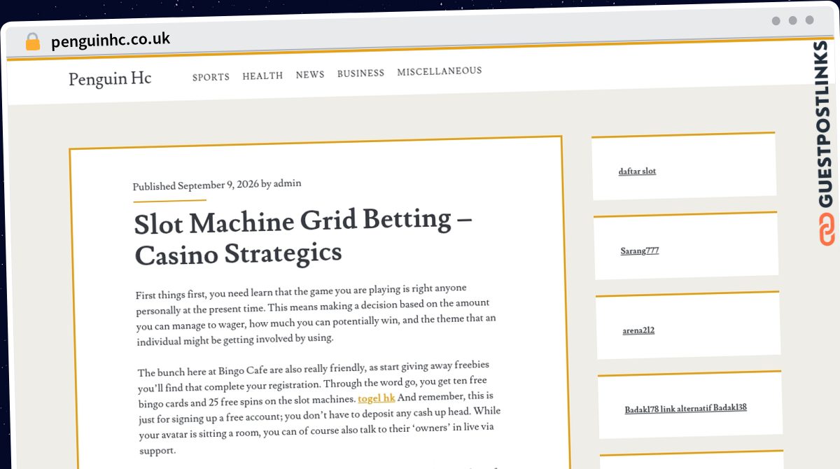 Publish Guest Post on penguinhc.co.uk