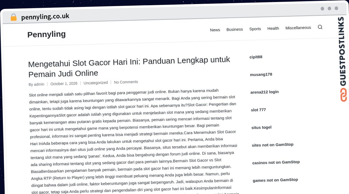 Publish Guest Post on pennyling.co.uk