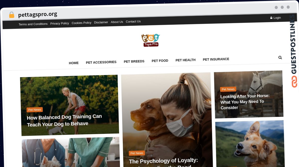 Publish Guest Post on pettagspro.org