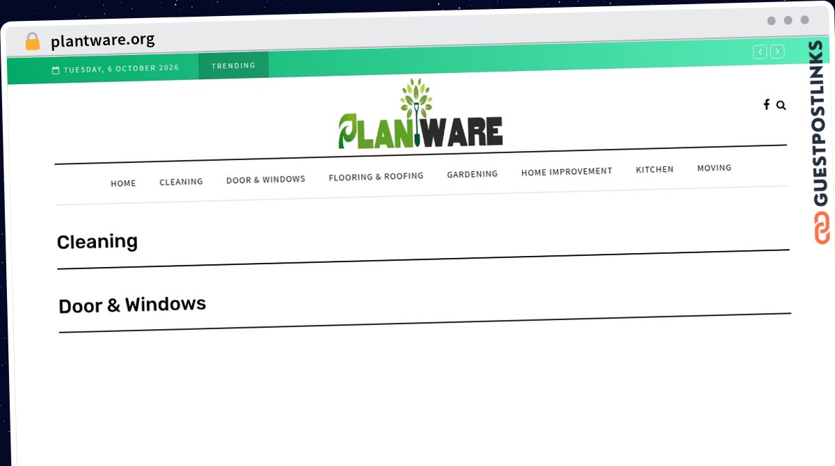 Publish Guest Post on plantware.org