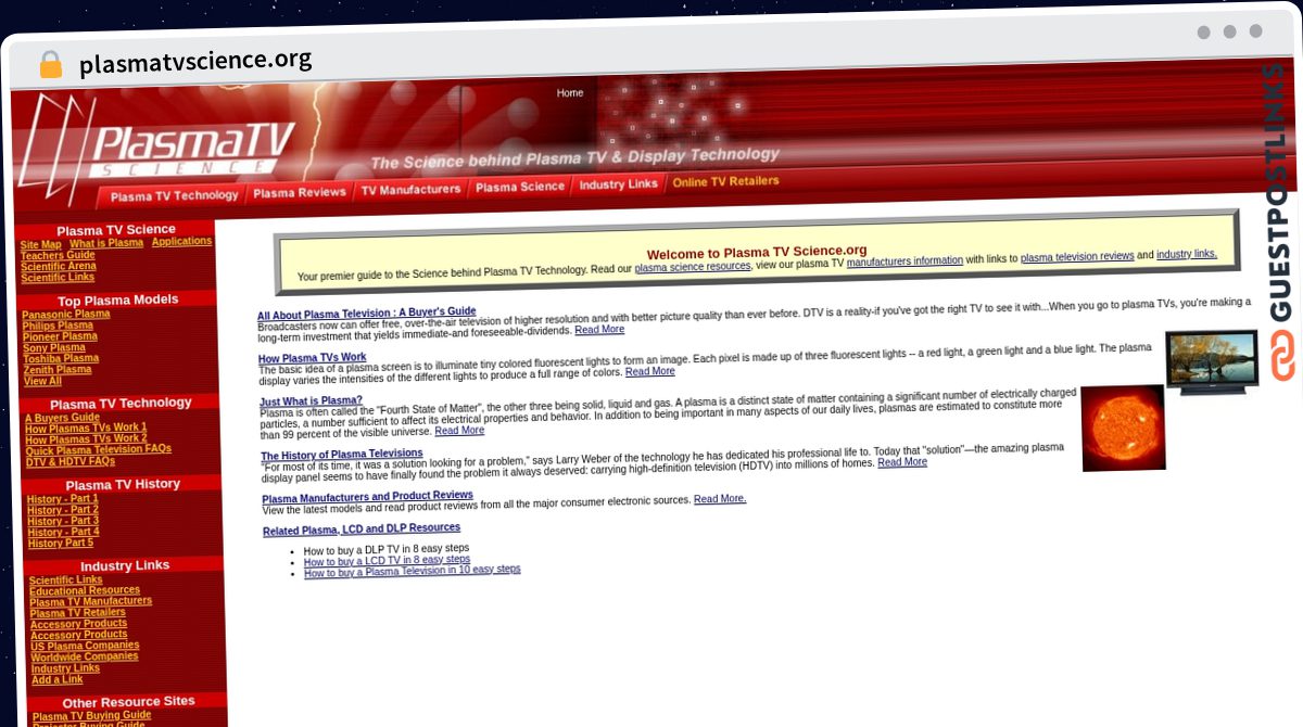 Publish Guest Post on plasmatvscience.org