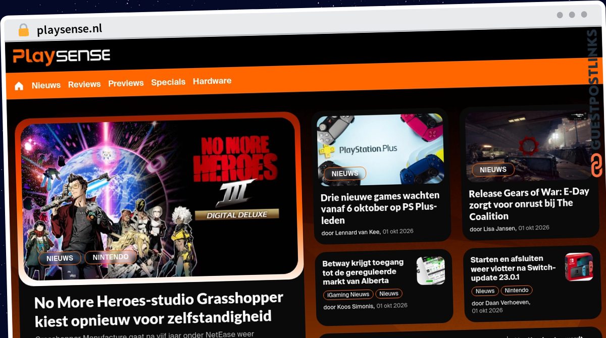 Publish Guest Post on playsense.nl