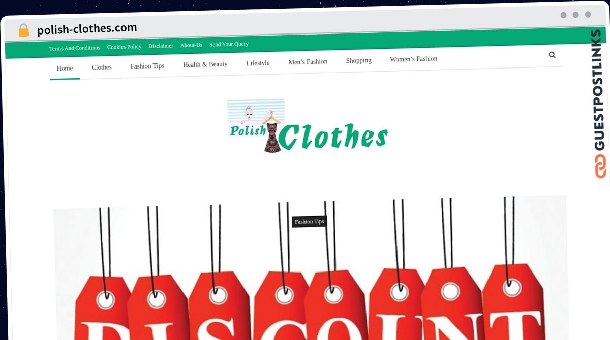 Publish Guest Post on polish-clothes.com