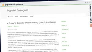 Publish Guest Post on populistdialogues.org