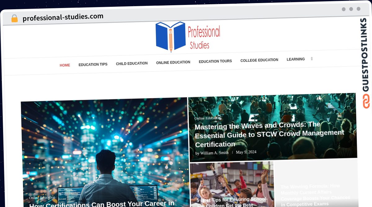 Publish Guest Post on professional-studies.com