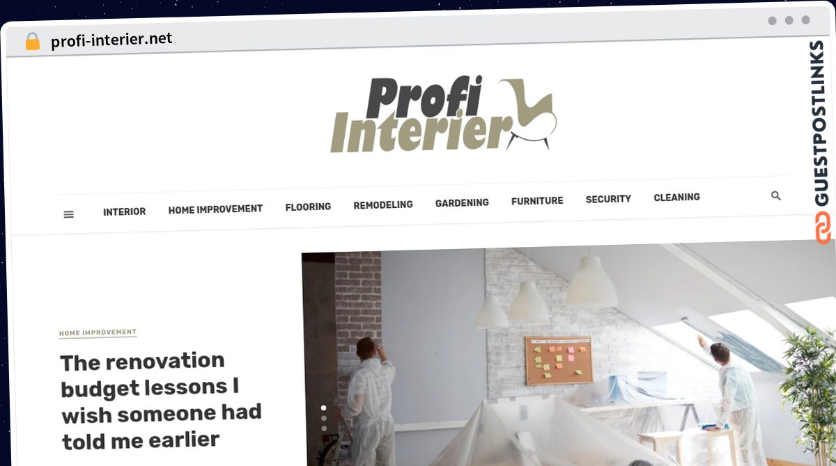 Publish Guest Post on profi-interier.net