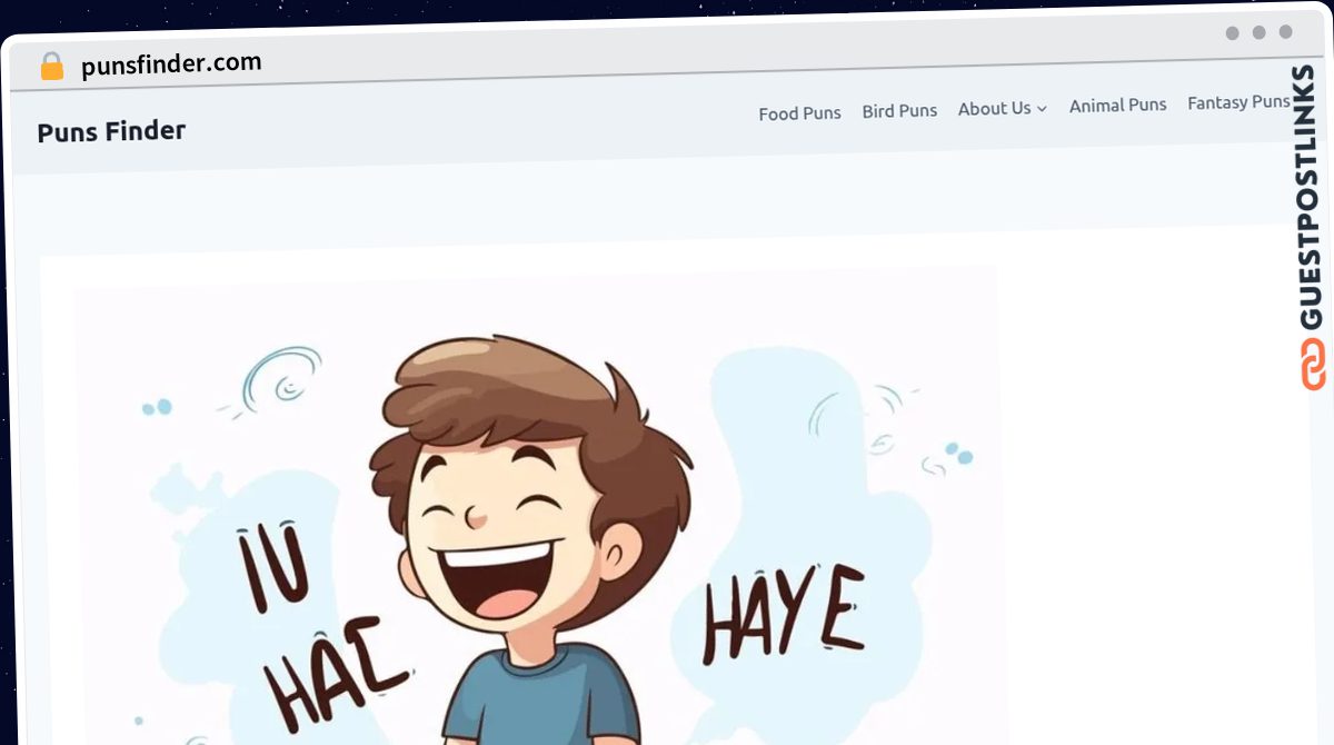Publish Guest Post on punsfinder.com