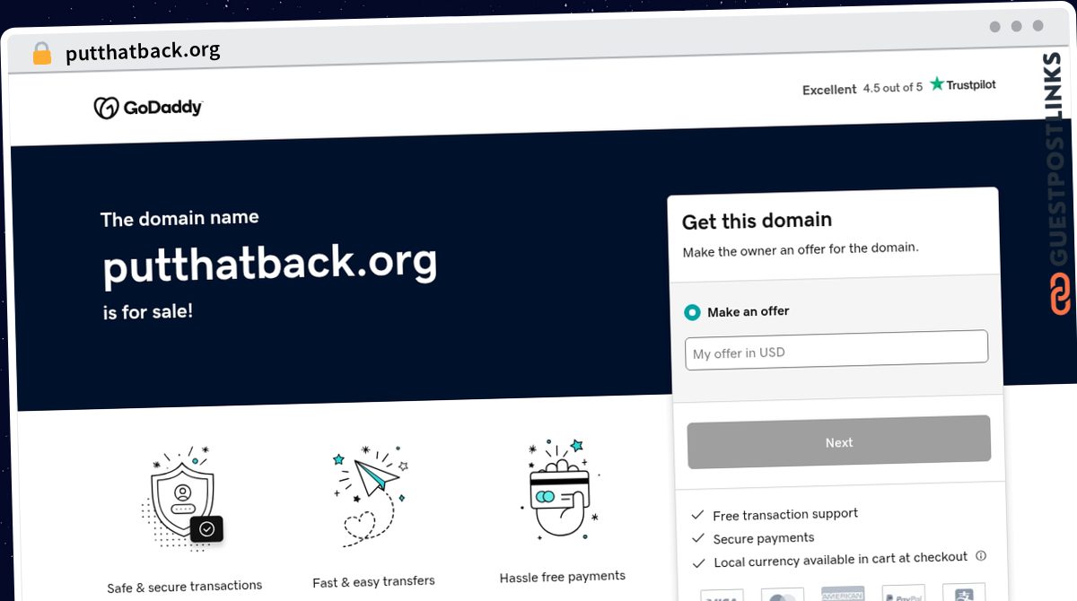 Publish Guest Post on putthatback.org