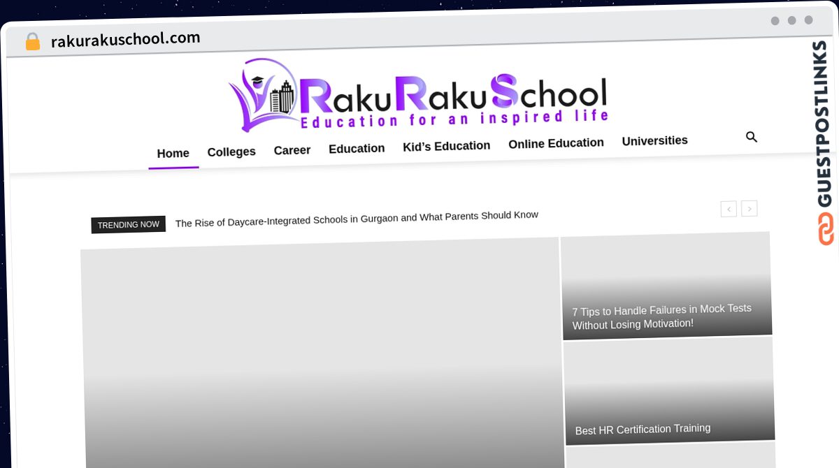 Publish Guest Post on rakurakuschool.com