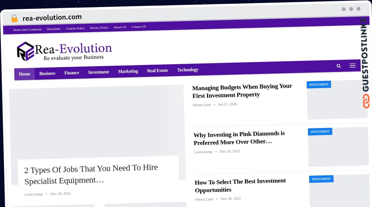 Publish Guest Post on rea-evolution.com