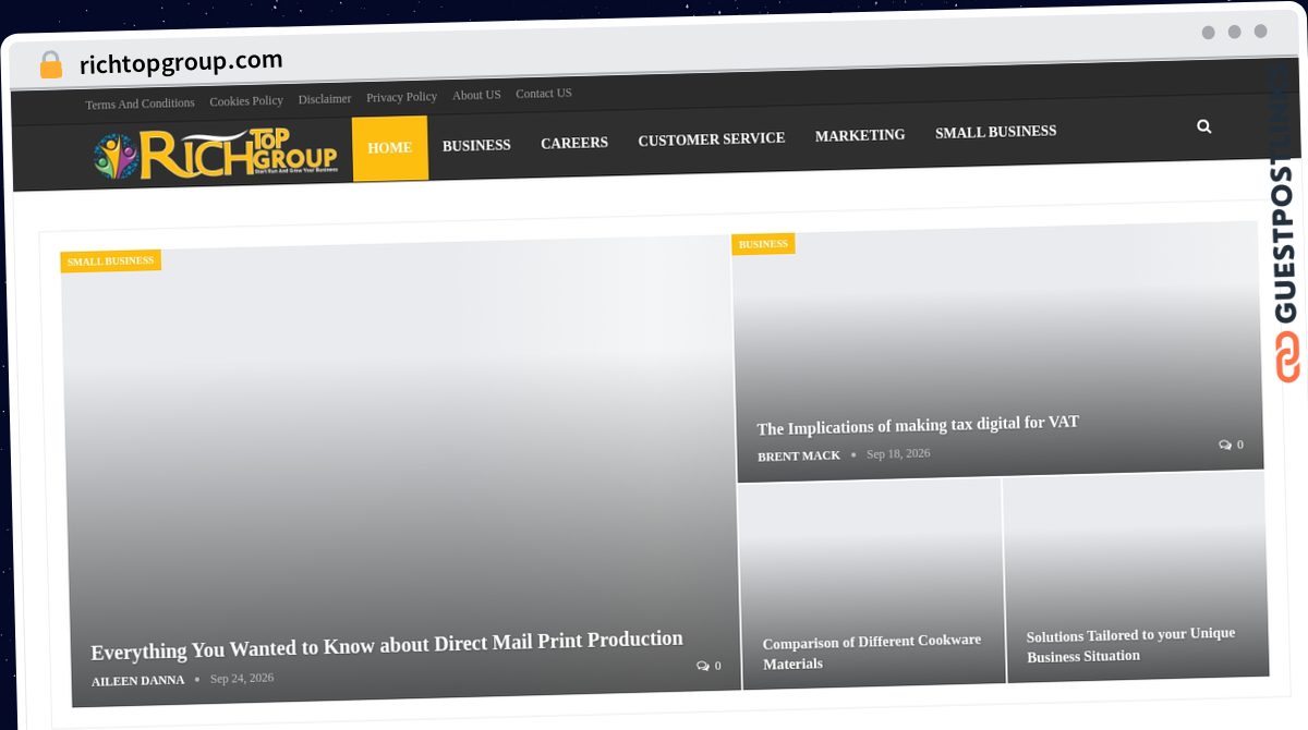 Publish Guest Post on richtopgroup.com