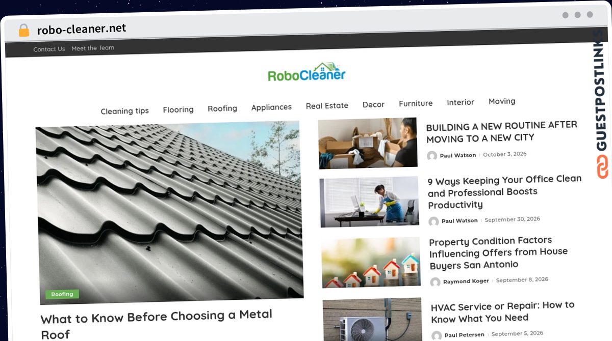 Publish Guest Post on robo-cleaner.net
